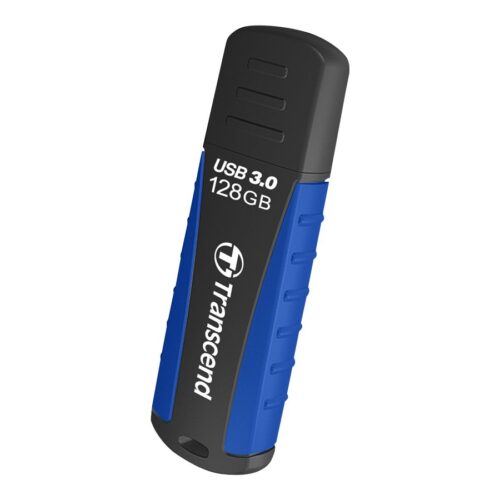 TRANSCEND 128Go Clé USB 3.1 Gen 1 – Antichoc Bleu marine