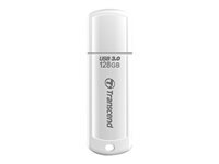 TRANSCEND 128Go Clé USB 730 USB 3.0 Classique – Blanc