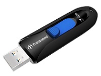 TRANSCEND 128Go Clé USB USB 3.1 Gen 1 Sans Capuchon – Noir