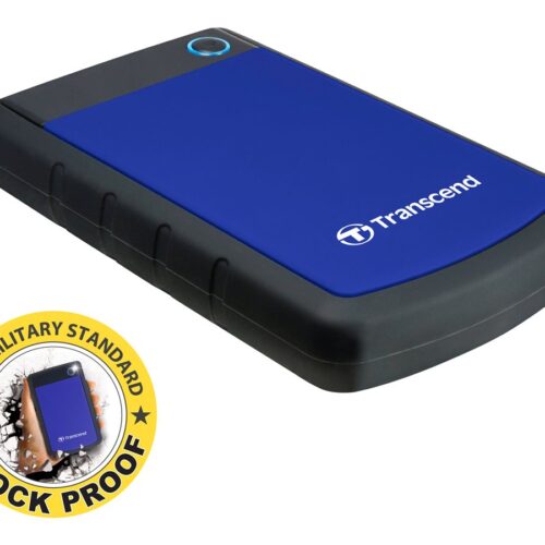TRANSCEND 2To Disque dur externe 2.5p – Anti-choc Bleu