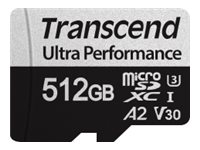 TRANSCEND 512Go microSD w/ adapter UHS-I U3 A2 Ultra Performance