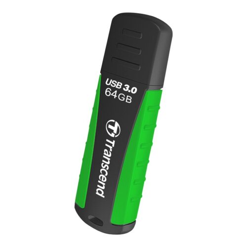 TRANSCEND 64Go Clé USB 3.1 Gen 1 – Antichoc Vert