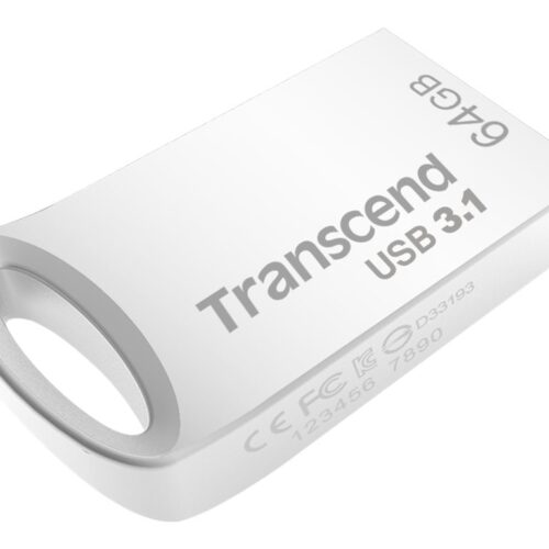 TRANSCEND 64Go Clé USB USB 3.1- Boîtier métallique
