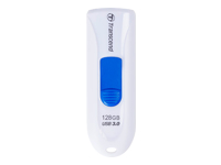 TRANSCEND 64Go Clé USB USB 3.1 Gen 1 Sans Capuchon – Blanc