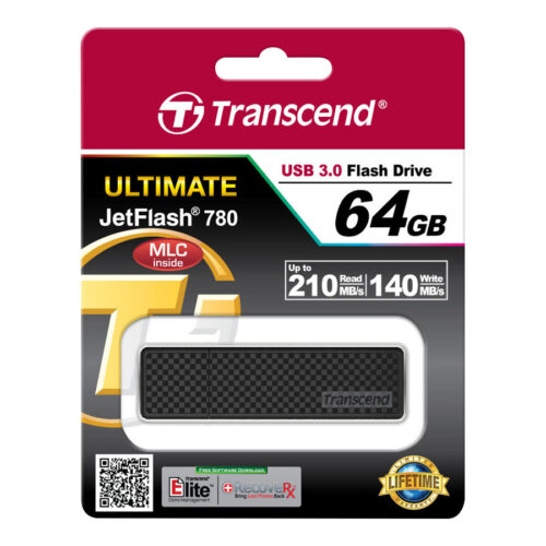 TRANSCEND 64Go Clé USB USB3.1 Gen 1- Haute Performance/ Endurance puce MLC