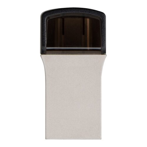 TRANSCEND 64Go Clé USB3.1 Gen 1- On The Go – Type A et C – Argentée