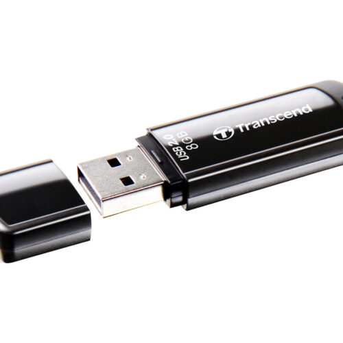 TRANSCEND 8Go Clé USB 2.0 – Noir