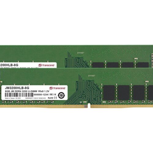 TRANSCEND JetRam 16Go KIT DDR4 3200Mhz U-DIMM 1Rx8 1Gx8 CL22 1.2V