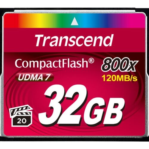 TRANSCEND Premium CompactFlash 32Go Card R120Mo/s VGP 20 MLC