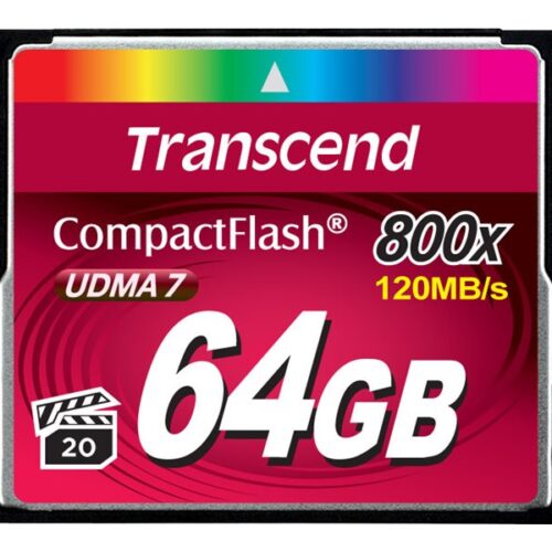 TRANSCEND Premium CompactFlash 64Go Card R120MB/s VGP 20 MLC