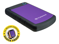TRANSCEND StoreJet 25H3P – 2.5p Disque dur externe 1To Anti-choc Violet
