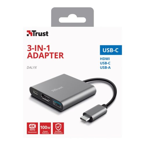TRUST DALYX 3in1 USB-C Adapter