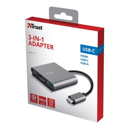 TRUST DALYX 3in1 USB-C Adapter