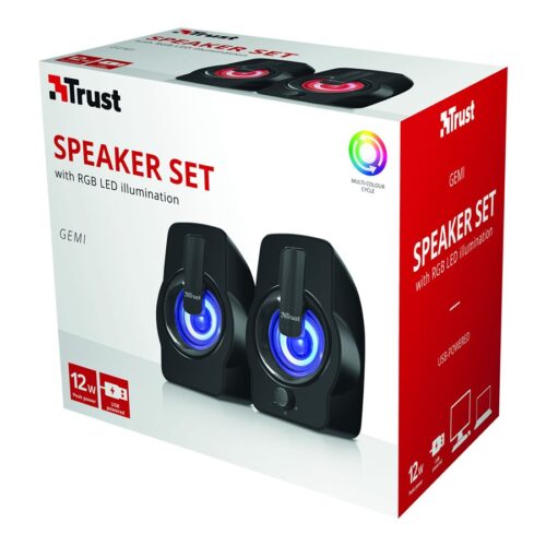 TRUST GEMI 2.0 Speaker rgb Black