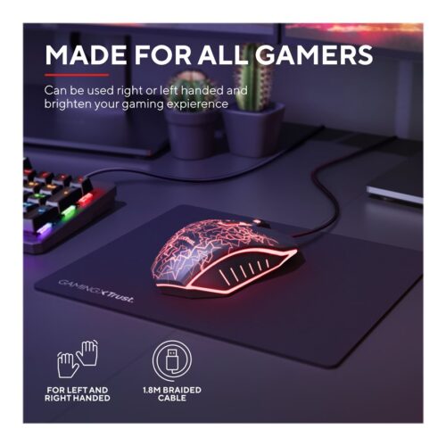 TRUST GXT 105X Izza Illuminated Gaming Mouse
