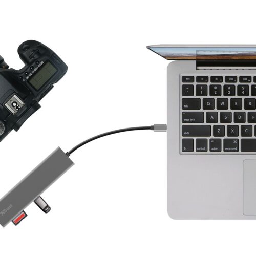 TRUST HALYX Fast USB-C Hubs Card Reader