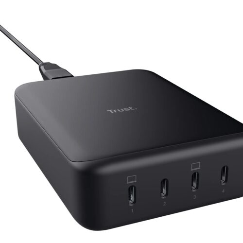 TRUST Maxo 240W GaN Desktop Charger with 4 USB-C Ports EU Black