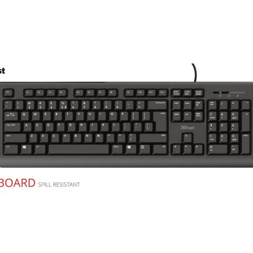 TRUST Primo Keyboard Black AZERTY (FR)