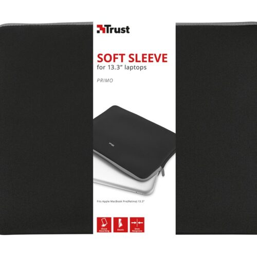 TRUST Primo Soft Sleeve for 13.3p laptops – black