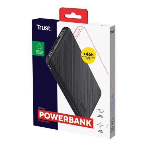 TRUST PRIMO Ultrathin 10000mAh Powerbank black