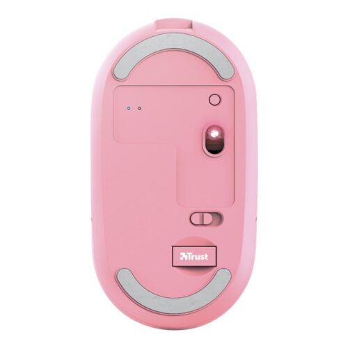 TRUST PUCK Ultra-Thin Wireless Rechargeable Mouse Pink