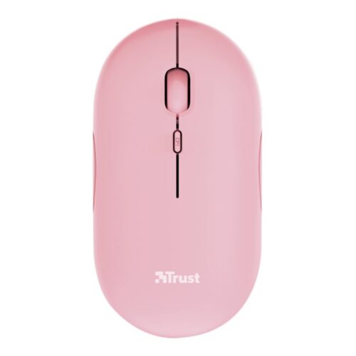 TRUST PUCK Ultra-Thin Wireless Rechargeable Mouse Pink