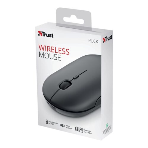TRUST PUCK WRL Rechargable Mouse Black