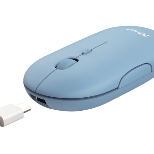 TRUST PUCK WRL Rechargable Mouse Blue