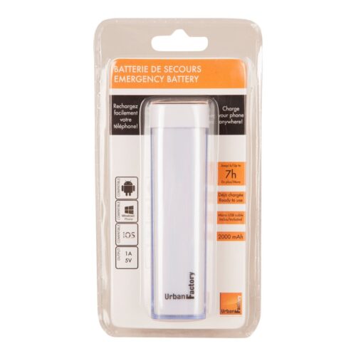 URBAN Easy Battery 2000mAh – Blanc – 1A