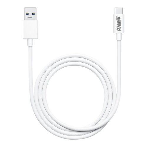 URBAN FACTORY 1M USB-A To USB-C Standard Cable PVC White