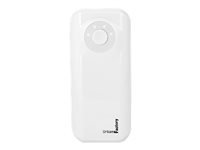 URBAN FACTORY Batterie externe Emergency Battery – 4400 mAh  – Blanc  –  Blister 1 câble