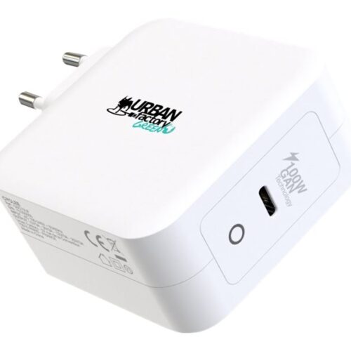 URBAN FACTORY Chargeur secteur GaN USB-C Eco 100W