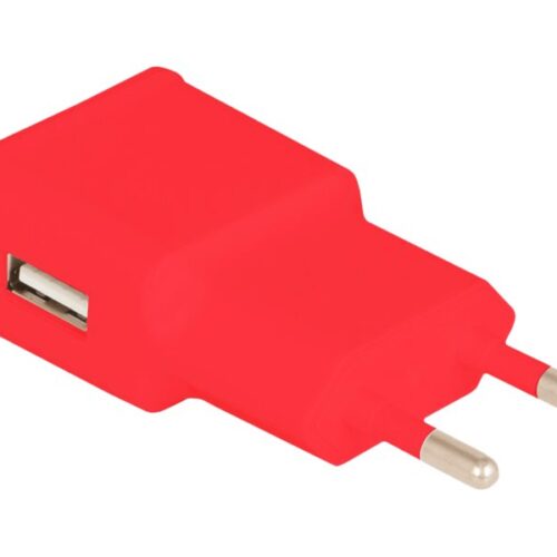 URBAN FACTORY CHARGEUR SECTEUR USB EU 2.1A ROUGE