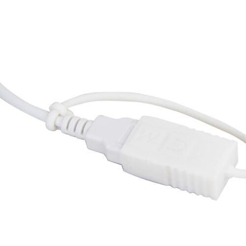 URBAN FACTORY Clavier en ABS et silicone Blanc Connexion filaire USB Touches plates et silencieuses Traitement antimicrobien Nano