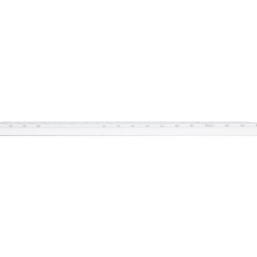 URBAN FACTORY Clavier en ABS et silicone Blanc Connexion filaire USB Touches plates et silencieuses Traitement antimicrobien Nano