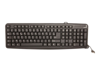 URBAN FACTORY Clavier filaire – USB 2.0 black – Azerty