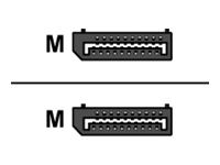 URBAN FACTORY DP Male to DP Male cable 1.80m Black