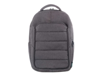 URBAN FACTORY Eco-designed laptop backpack made from recycled PET. Its structure is reinforced with high density foam