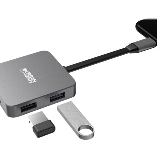 URBAN FACTORY HUBEE LIGHT USB-C MINI STATION WITH 100W POWER DELIVERY