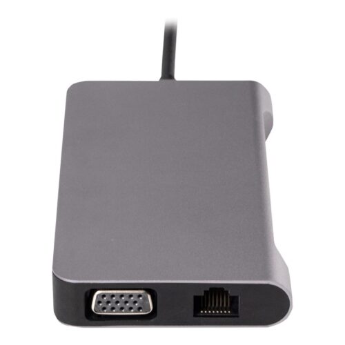 URBAN FACTORY Hubee Plus USB-C Mobile Station RJ45 Gigabit HDMI 4K VGA HD 3xUSB-A 3.1 of 10gbps 100Watts