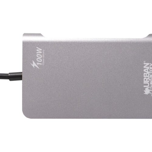 URBAN FACTORY Hubee Plus USB-C Mobile Station RJ45 Gigabit HDMI 4K VGA HD 3xUSB-A 3.1 of 10gbps 100Watts