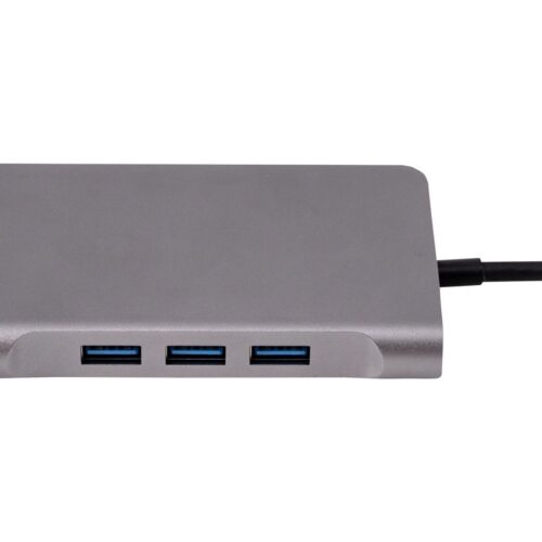 URBAN FACTORY Hubee Plus USB-C Mobile Station RJ45 Gigabit HDMI 4K VGA HD 3xUSB-A 3.1 of 10gbps 100Watts