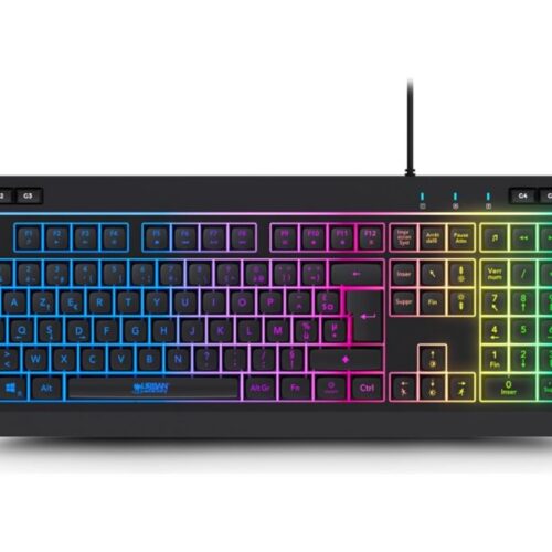 URBAN FACTORY Kabee Pro Wired USB-A Keyboard With 6 Macro Keys And 19 Anti-Ghosting Keys – Windows
