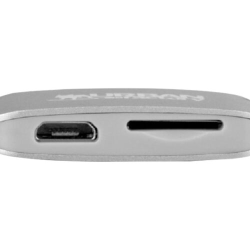 URBAN FACTORY Lecteur de cartes micro-SD – Lightning. Câble micro USB inclus