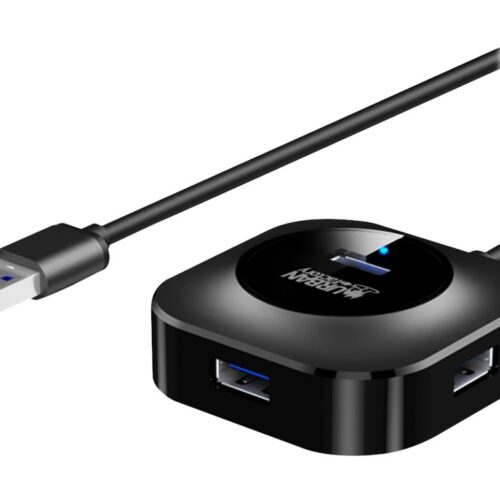 URBAN FACTORY MINEE: 4-Port Usb 3.0 Hub Black