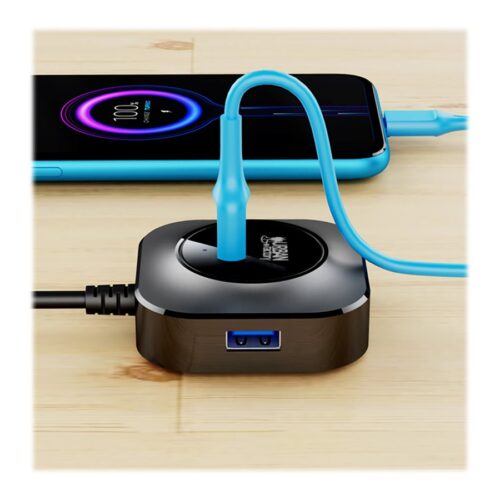 URBAN FACTORY MINEE: 4-Port Usb 3.0 Hub Black