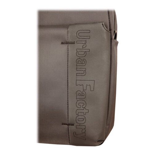 URBAN FACTORY New Generation Bag – Sacoche pour Portable 14P- Noir extérieur / Gris interieur