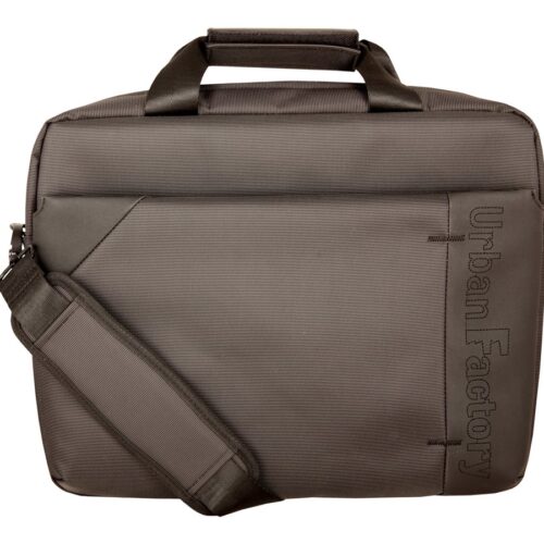 URBAN FACTORY New Generation Bag – Sacoche pour Portable 14P- Noir extérieur / Gris interieur