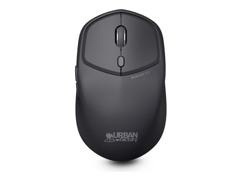URBAN FACTORY Onlee Color Ambidextrous 1600dpi Bluetooth 5.0 Mouse – Black