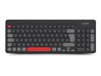 URBAN FACTORY Onlee Color Wireless Flat Keyboard 2.4Ghz – Black/Red/Grey